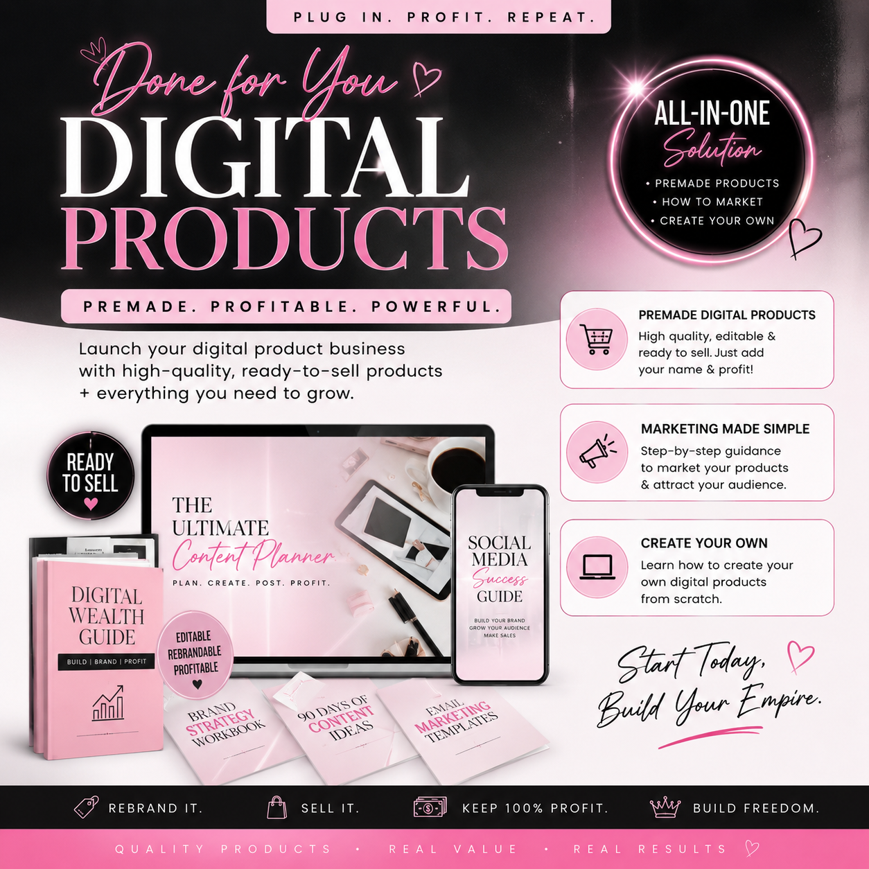 10+PREMADE DIGITAL PRODUCTS/LEARN HOW TO TURN PDFS INTO PROFIT..*BEGINNER FRIENDLY*