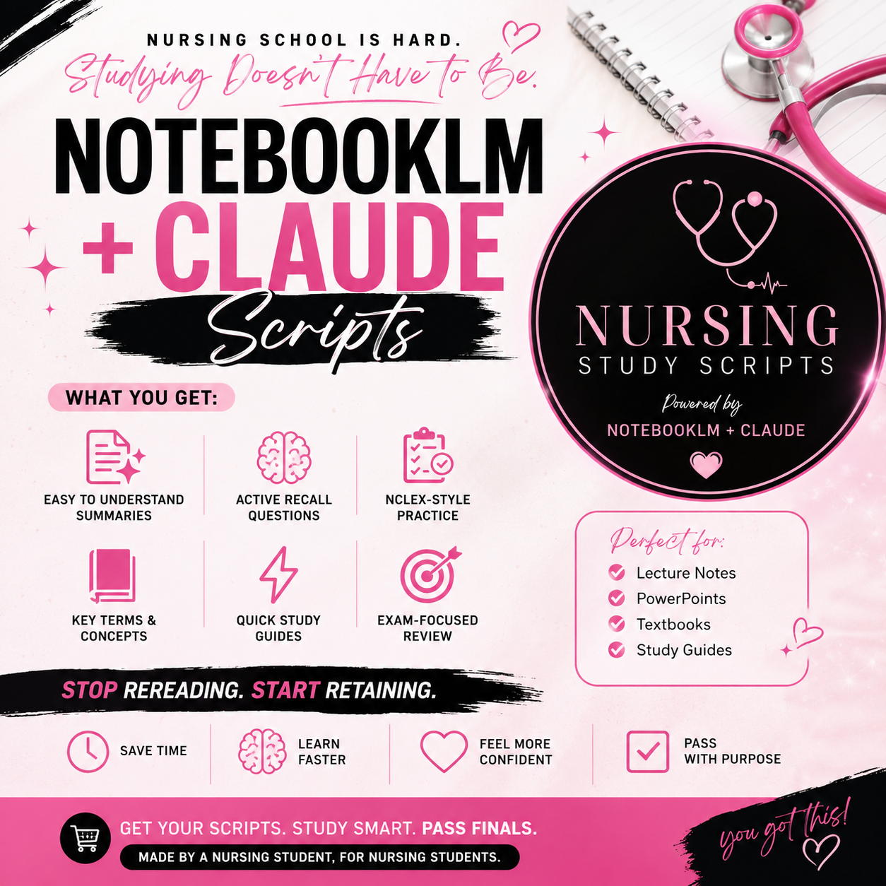 HOW TO USE AI NURSING SCHOOL TO PASS๐(SCRIPTS)