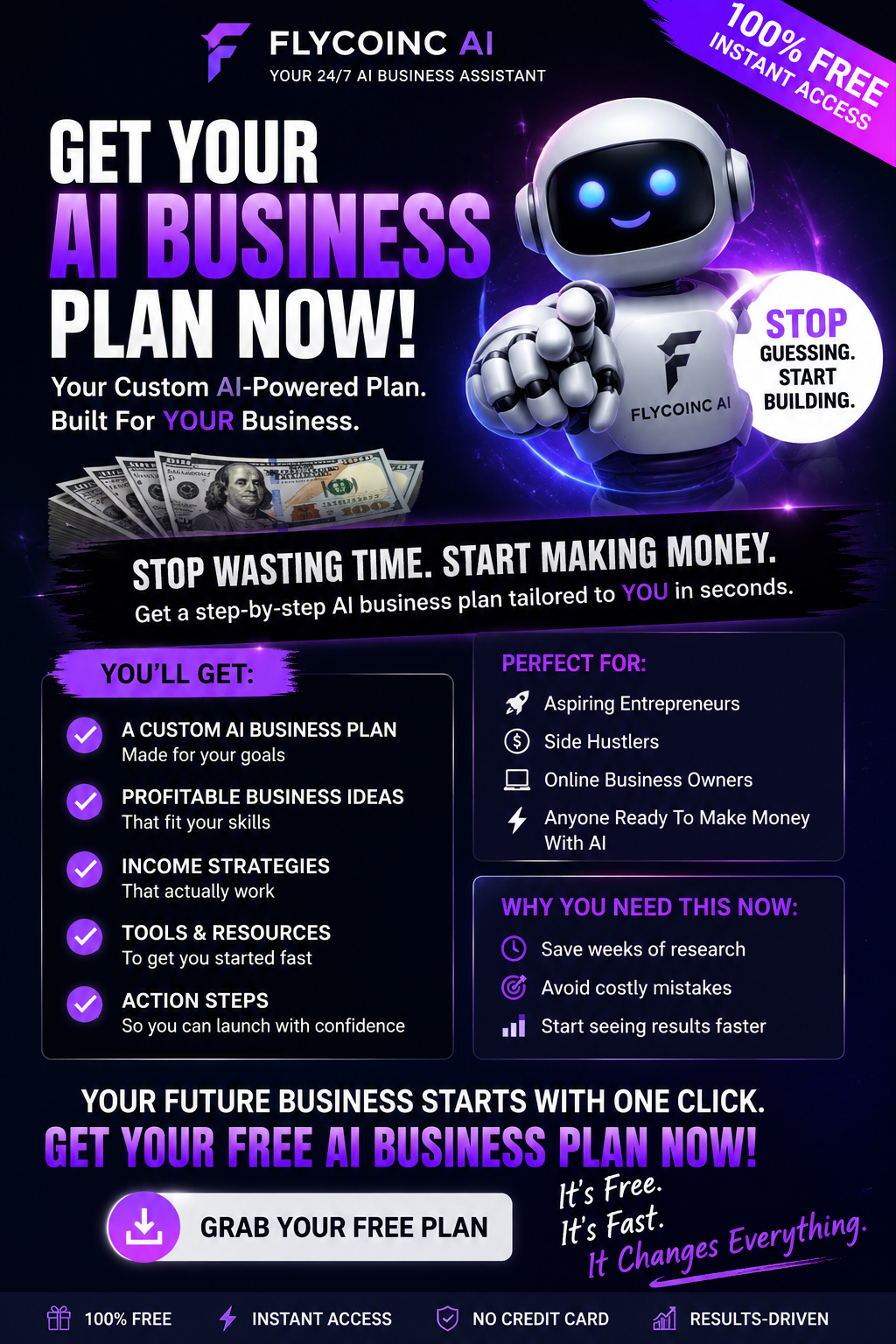 Free AI Business Plan Generator (Build Your First Online Business in Minutes)
