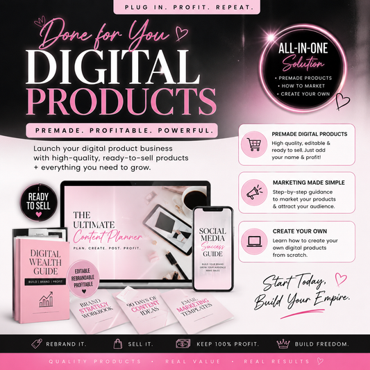 10+PREMADE DIGITAL PRODUCTS/LEARN HOW TO TURN PDFS INTO PROFIT..*BEGINNER FRIENDLY*