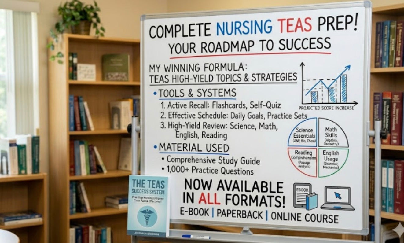 TEAS PREP*I STUDIED THIS FOR A WEEK & GOT A 90%*Electronic version(sent to your email after checkout)